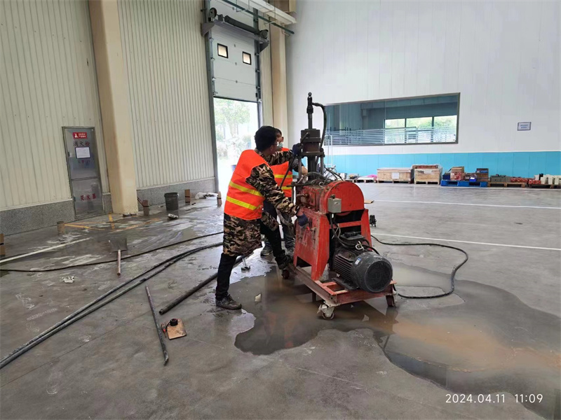 市南厂房地面下沉塌陷注浆加固施工